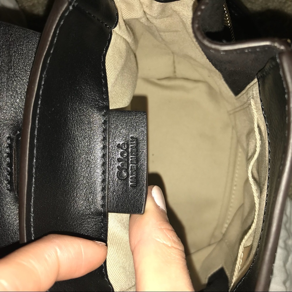 [sold] Chloe faye mini backpack in black - Picture 5 of 8